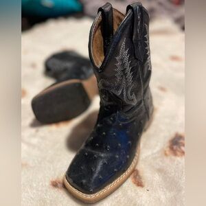 New leather cowboy boots.